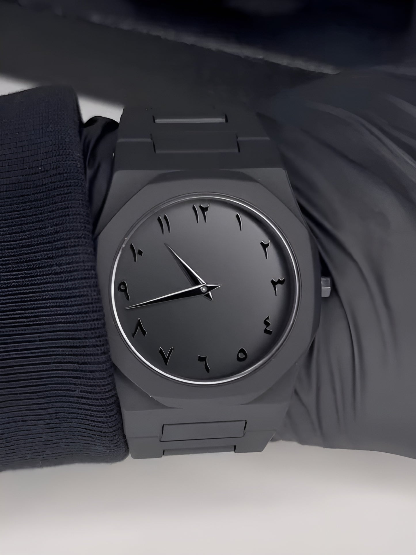 Black Arabic Aura Watch Flat 40% OFF