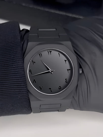 Black Arabic Aura Watch Flat 40% OFF